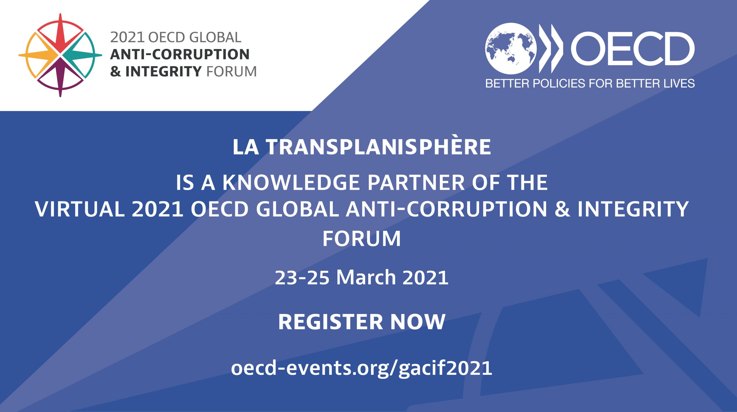 La Transplanisphère au Forum mondial de l’OCDE 2021 sur l’intégrité